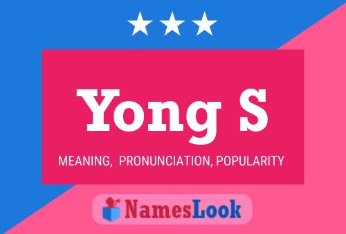 Poster del nome Yong S