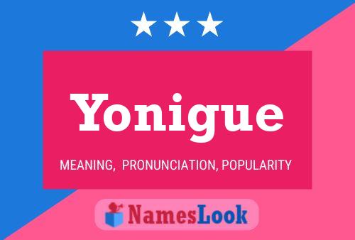 Poster del nome Yonigue