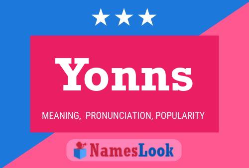 Poster del nome Yonns