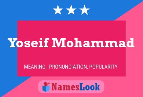 Poster del nome Yoseif Mohammad