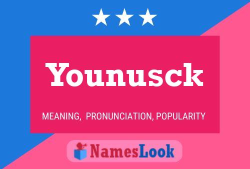 Poster del nome Younusck