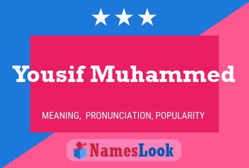 Poster del nome Yousif Muhammed