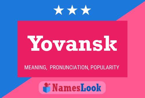 Poster del nome Yovansk