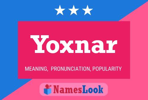 Poster del nome Yoxnar