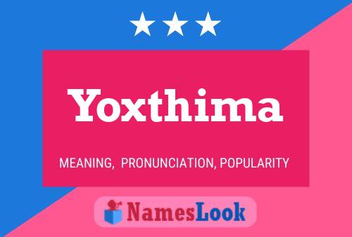 Poster del nome Yoxthima