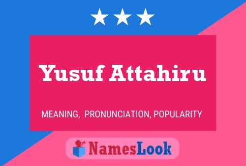 Poster del nome Yusuf Attahiru