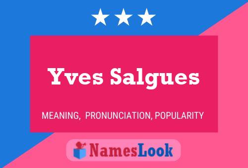 Poster del nome Yves Salgues