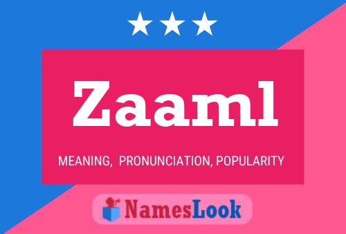 Poster del nome Zaaml