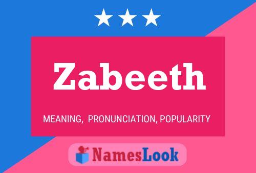 Poster del nome Zabeeth