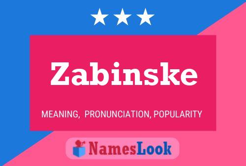 Poster del nome Zabinske