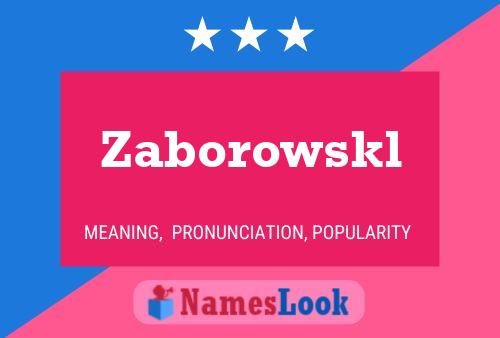 Poster del nome Zaborowskl