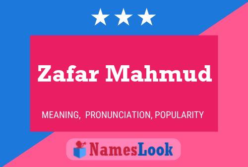 Poster del nome Zafar Mahmud