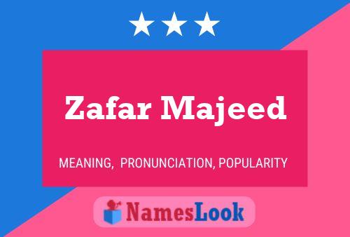 Poster del nome Zafar Majeed