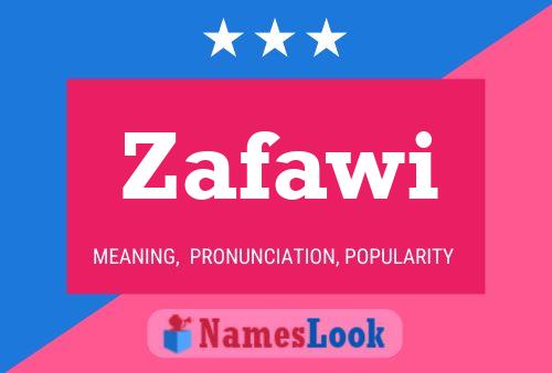 Poster del nome Zafawi