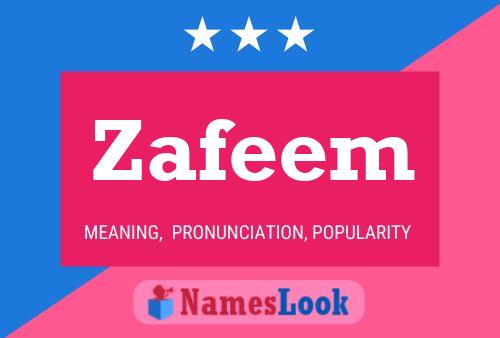 Poster del nome Zafeem