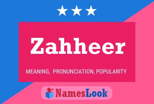 Poster del nome Zahheer