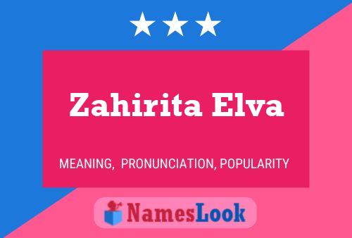 Poster del nome Zahirita Elva