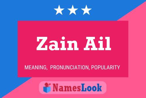 Poster del nome Zain Ail