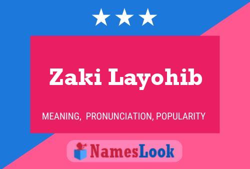 Poster del nome Zaki Layohib