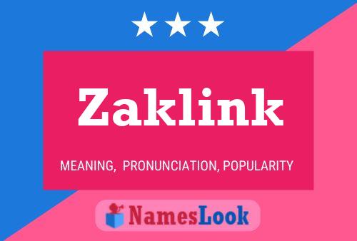 Poster del nome Zaklink