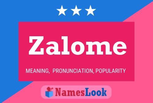 Poster del nome Zalome