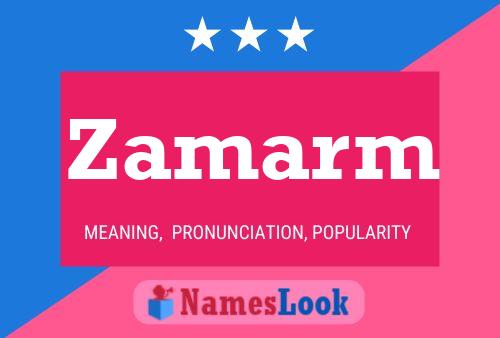 Poster del nome Zamarm