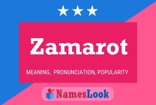 Poster del nome Zamarot