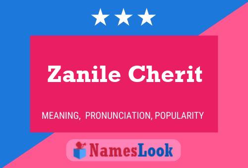 Poster del nome Zanile Cherit