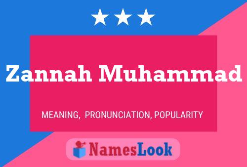 Poster del nome Zannah Muhammad