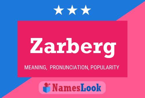 Poster del nome Zarberg