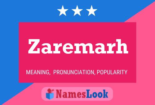 Poster del nome Zaremarh