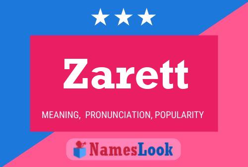 Poster del nome Zarett