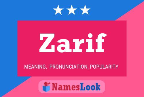 Poster del nome Zarif