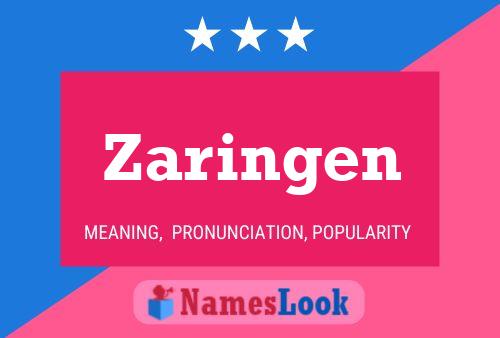 Poster del nome Zaringen