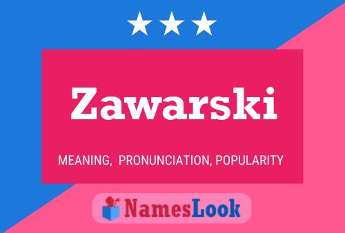 Poster del nome Zawarski