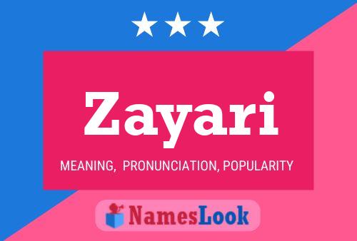 Poster del nome Zayari