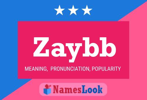 Poster del nome Zaybb