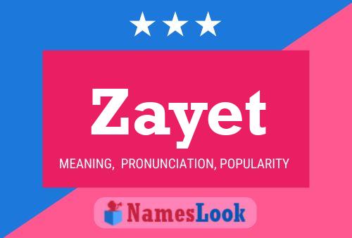 Poster del nome Zayet