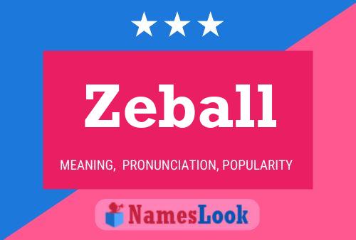 Poster del nome Zeball