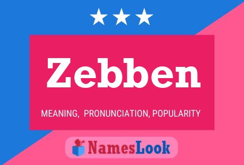 Poster del nome Zebben