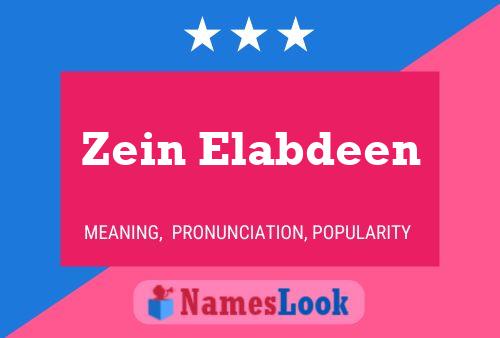 Poster del nome Zein Elabdeen