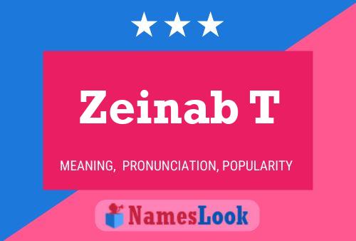 Poster del nome Zeinab T