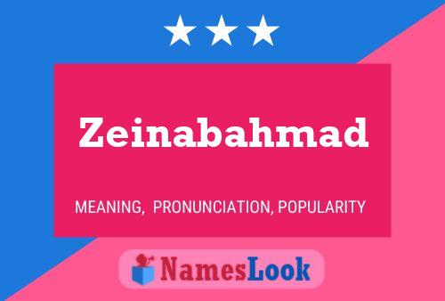 Poster del nome Zeinabahmad