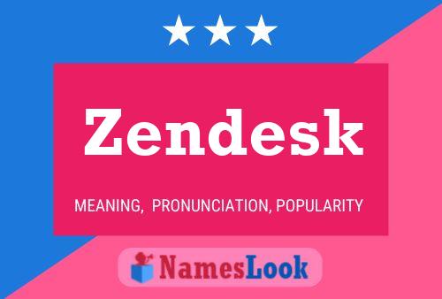 Poster del nome Zendesk