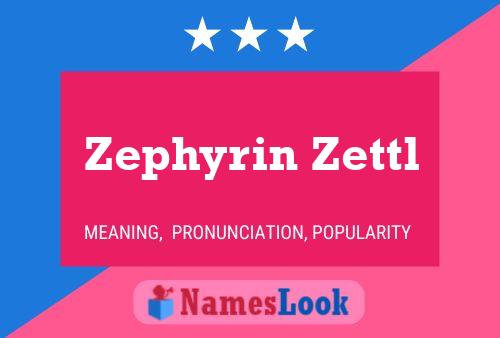 Poster del nome Zephyrin Zettl