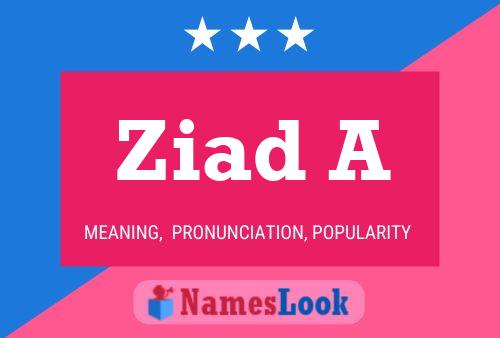 Poster del nome Ziad A