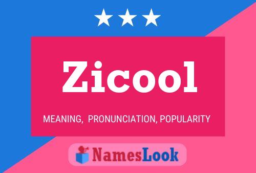 Poster del nome Zicool