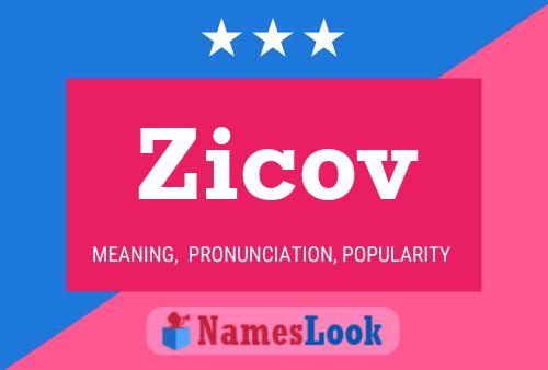 Poster del nome Zicov