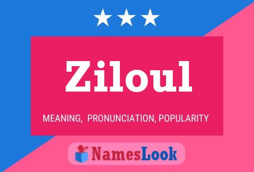 Poster del nome Ziloul