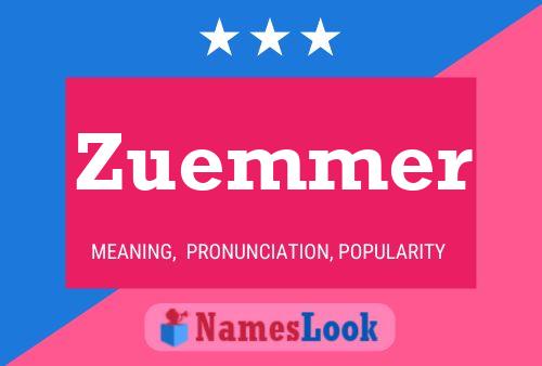 Poster del nome Zuemmer